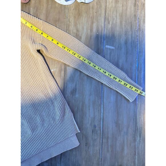 Cynthia Rowley WOmens Tan Hooded Pullover Sweater Preppy Normcore SIZE M - Picture 5 of 7